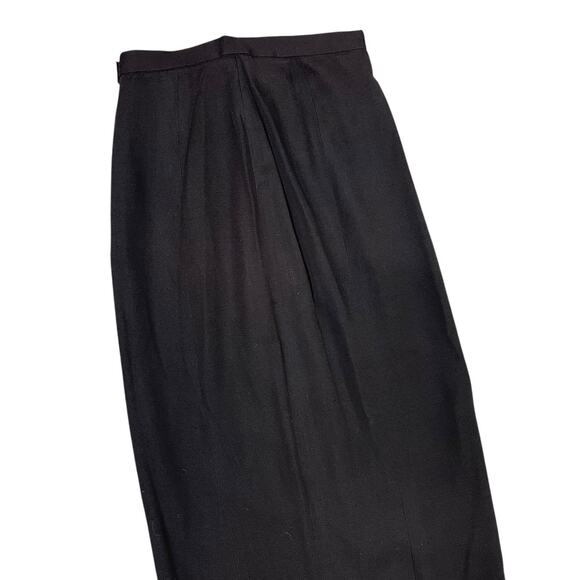 En Francais By Huey Waltzman Black Midi Skirt With Slit 4 Petite - Picture 6 of 8